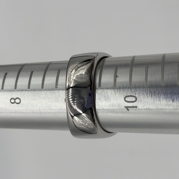 326- Stainless Steel Handmade Men's Ring Letter D Engraved Size 9 NWT - Picture 4 of 8